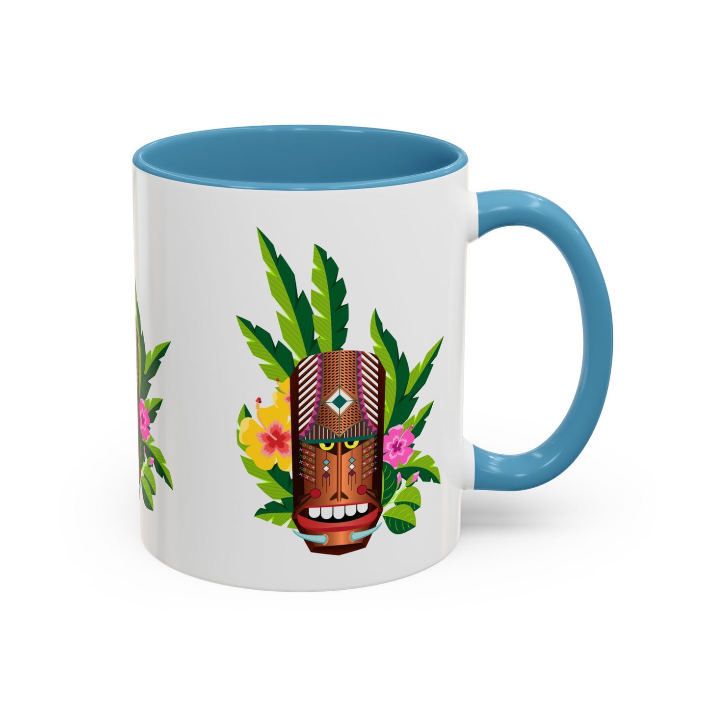 Accent Coffee Mug (11, 15oz), 8 Colors - Tiki Boss Loika