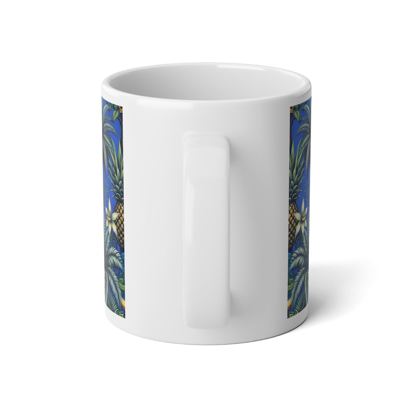 Jumbo Mug, 20oz, Tropical Fruit Blue | Tropical Coffee Cup