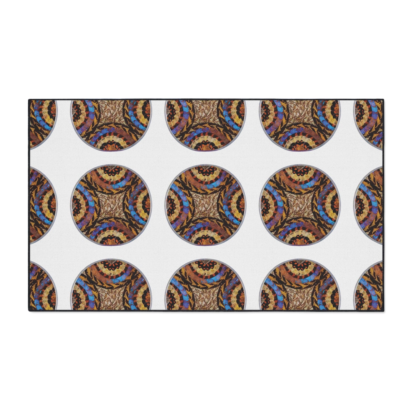 Heavy Duty Floor Mat, 5 Sizes – Tropical Area Rug for Home Décor / Real Butterfly Wing Plate #3