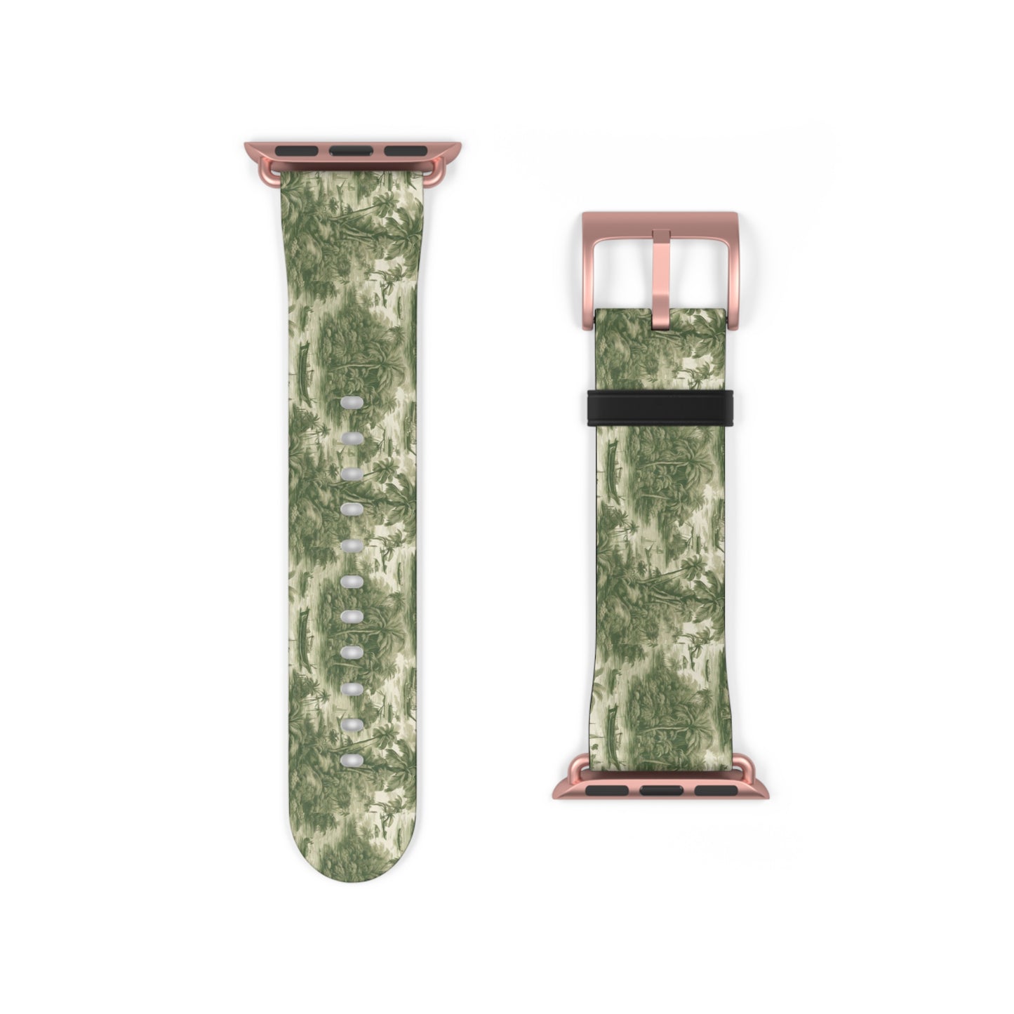 Apple Watch Band - Tropical Toile, green