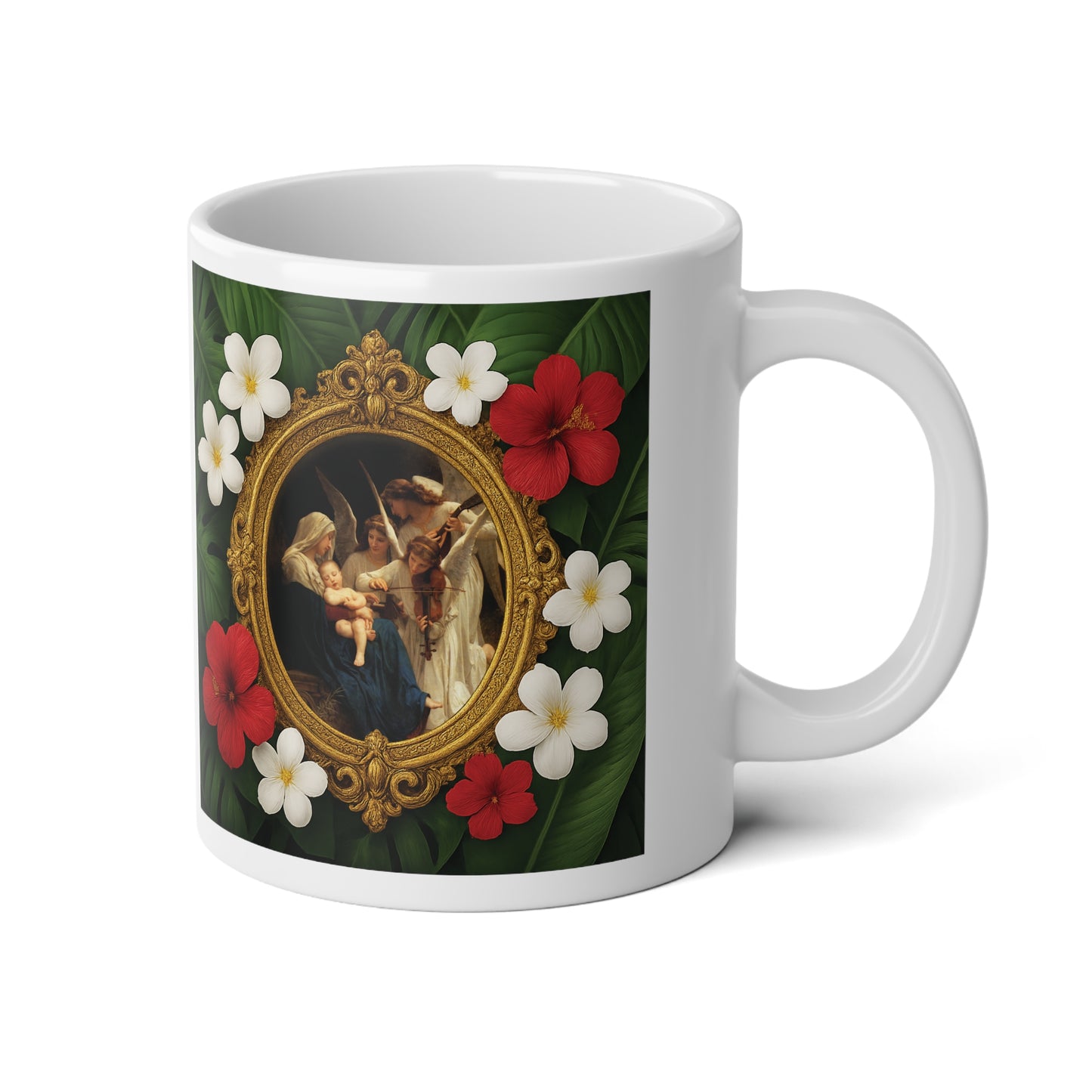 Jumbo Mug, 20oz, Song of the Angels | Tropical Coffee Cup
