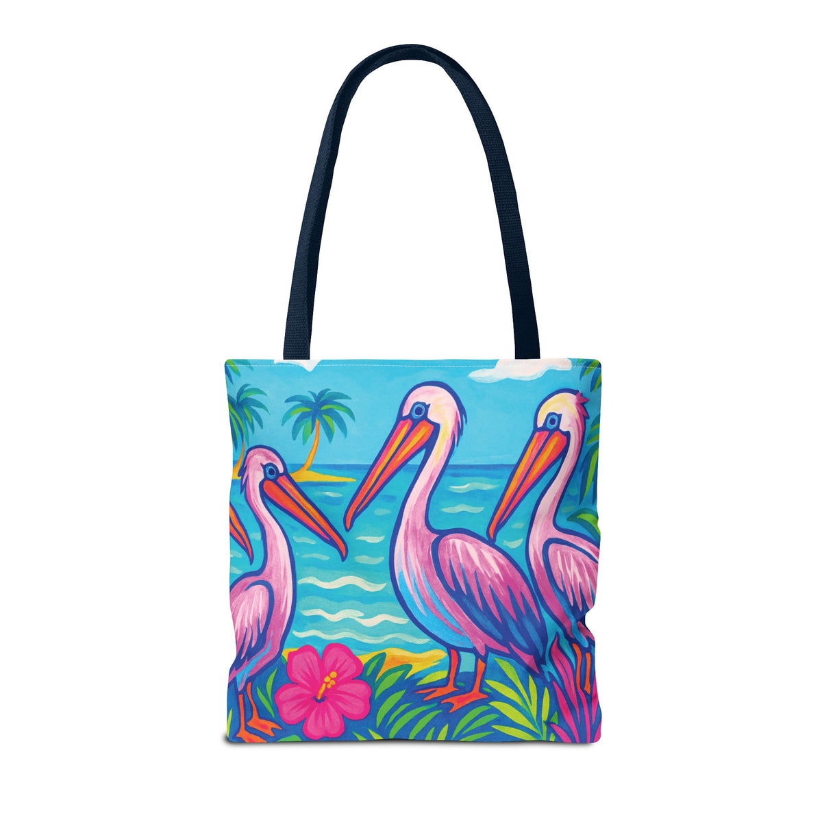 Beach Pelican Party Tote Bag - 3 Sizes