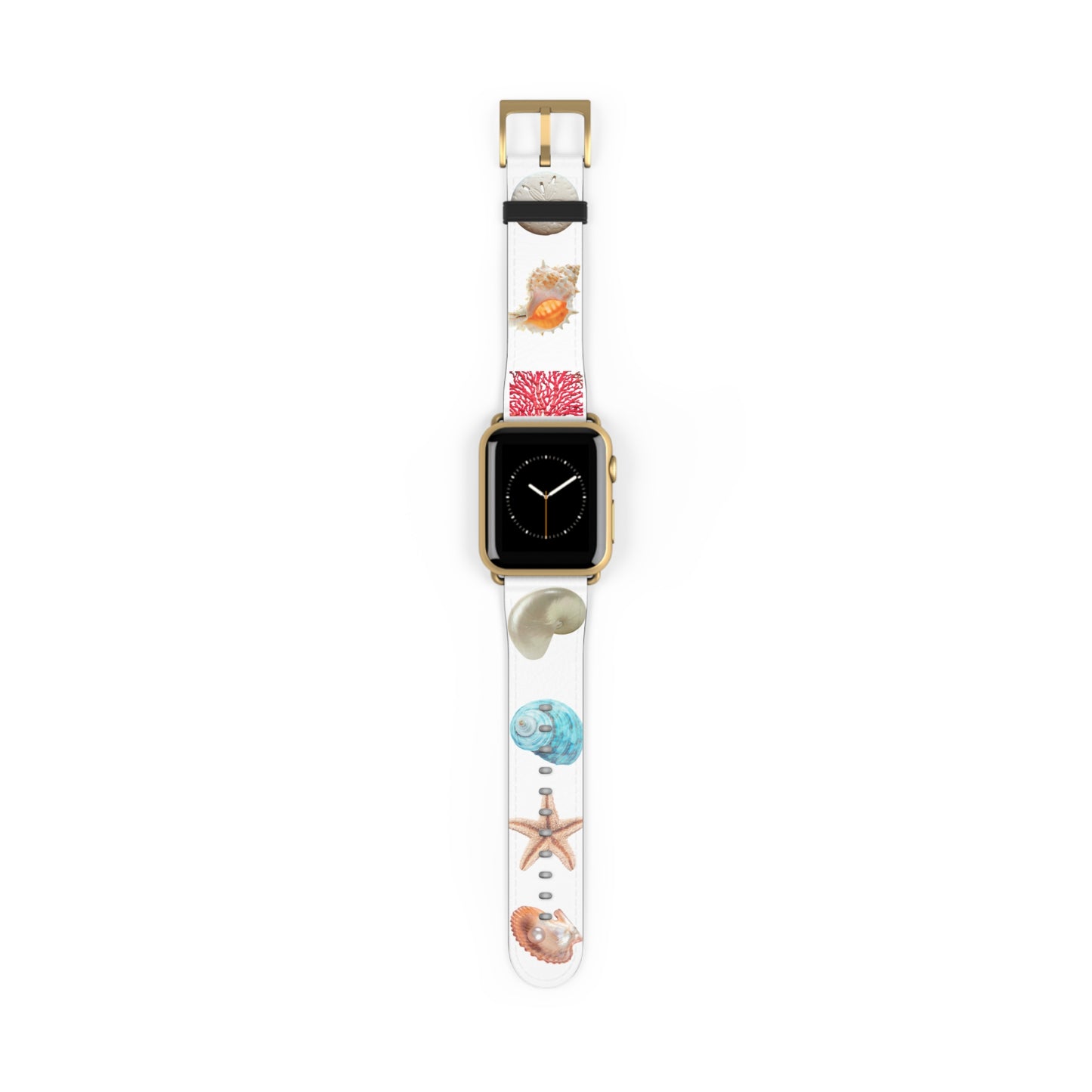 Apple Watch Band - Real Seashell Collection, white