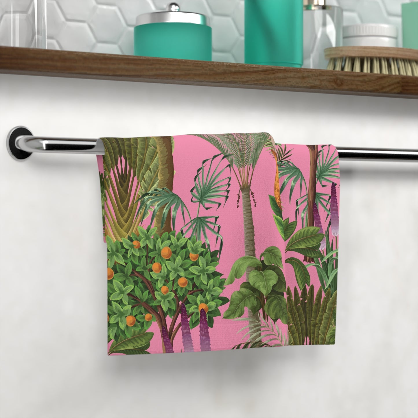 Face Towel - Rainforest Pinks