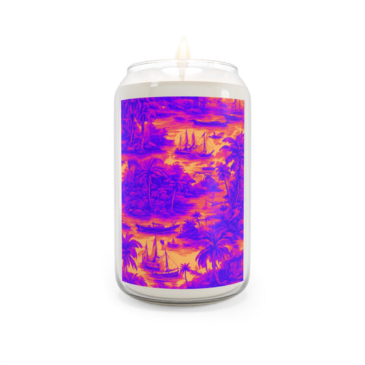 Scented Candle, 13.75oz - Crazy Cool Tropical Toile