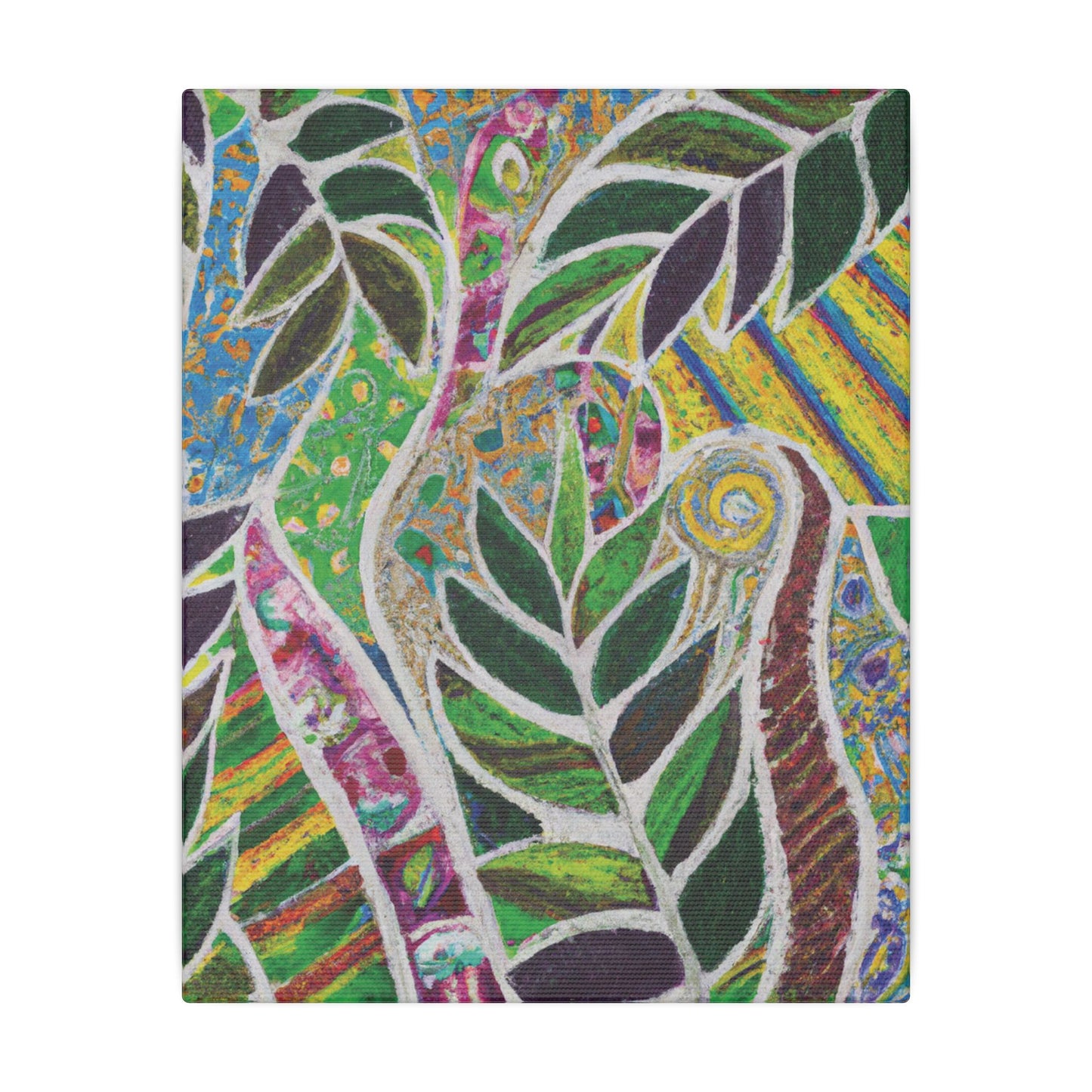 Tropical Canvas Artwork - Stretched Canvas Print, Many Sizes / Amazon Whimsy