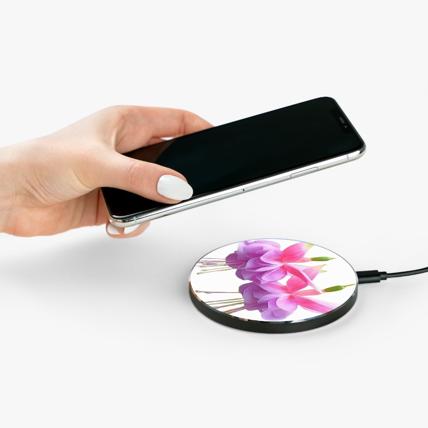 Wireless Charger - Two Fuchsias