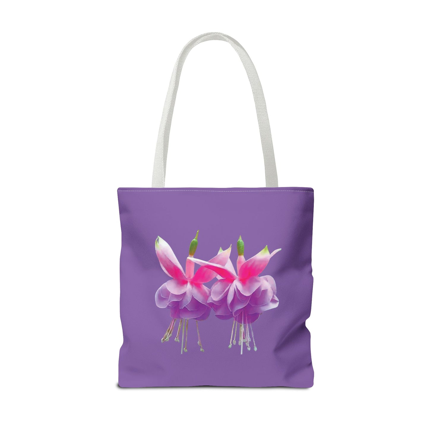 Tropical Real Two Fuchsias/Lt. Purple Tote Bag - 3 Sizes