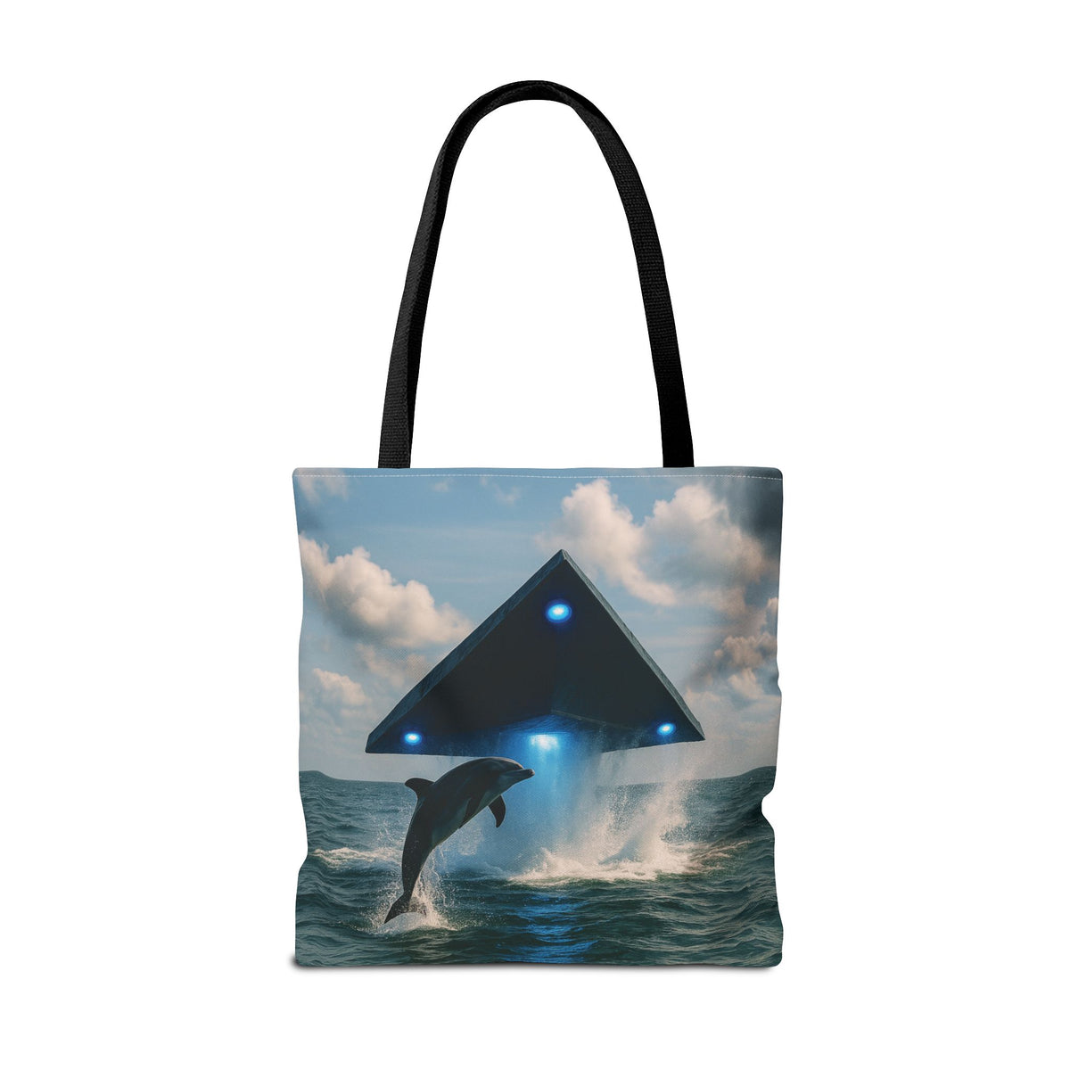 UFO and Dolphiin Tote Bag - 3 Sizes