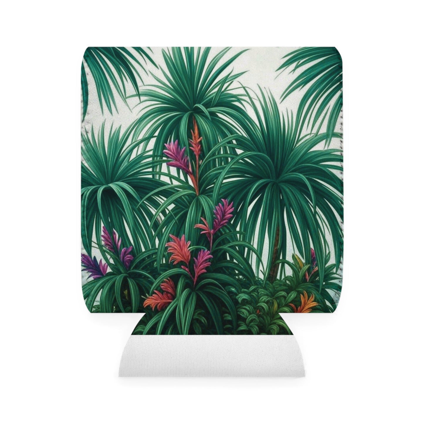 Tiny Palm Island Can Cooler Sleeve - Perfect for Outdoor Picnics