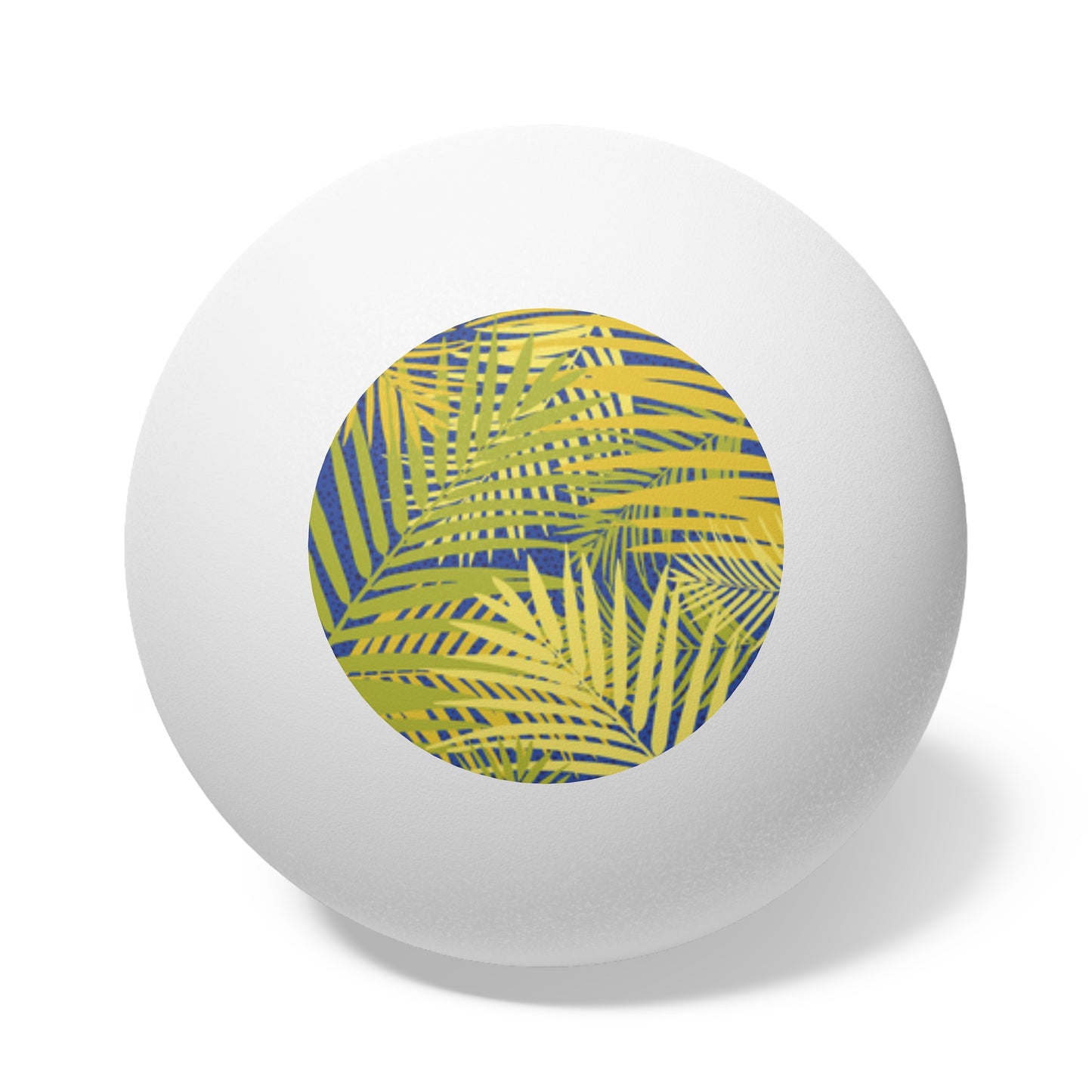 Tropical Paradise Ping Pong Balls - 6 Pack with Golden Fronds