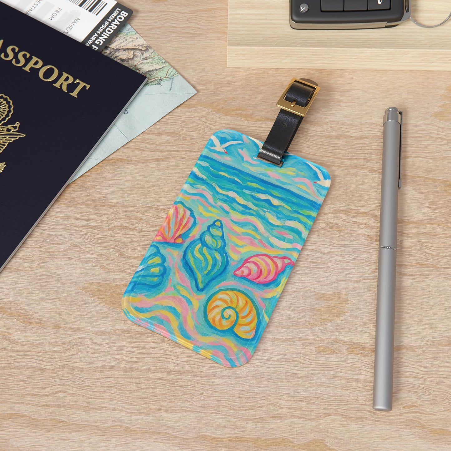 Luggage Tag - Glow Seashells