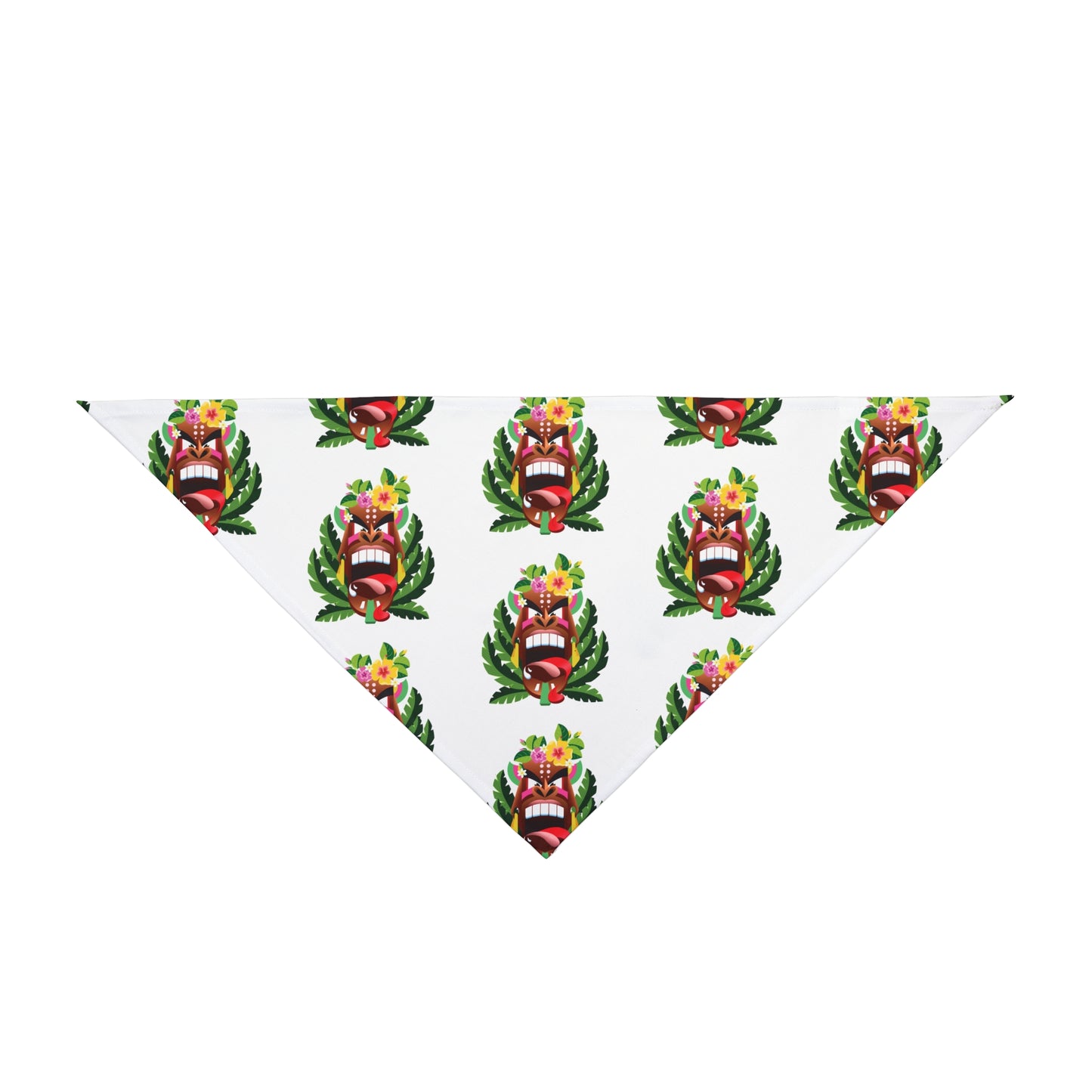 Tiki God Alelo Tropical Pet Bandana, 2 Sizes - Stylish accessory for dogs & cats