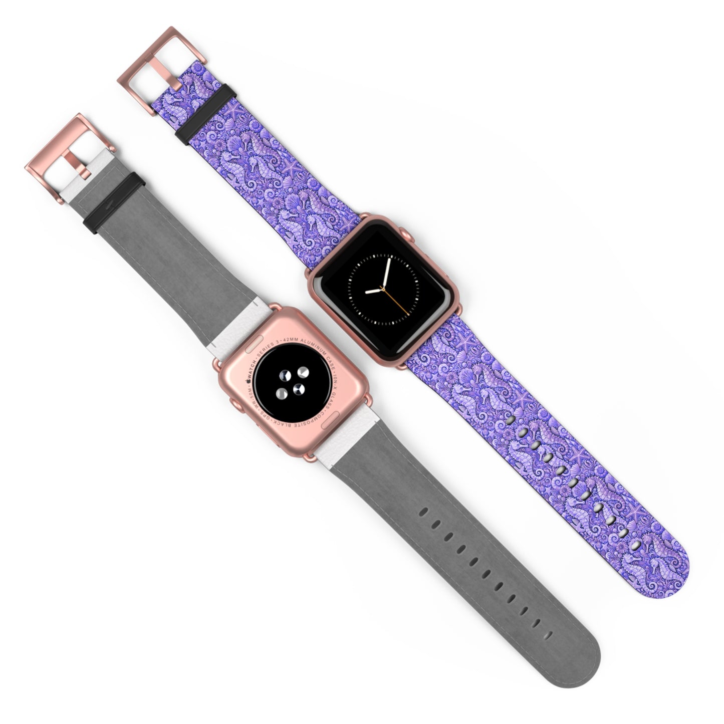 Apple Watch Band - Tropical Seahorse Trio, Amethyst