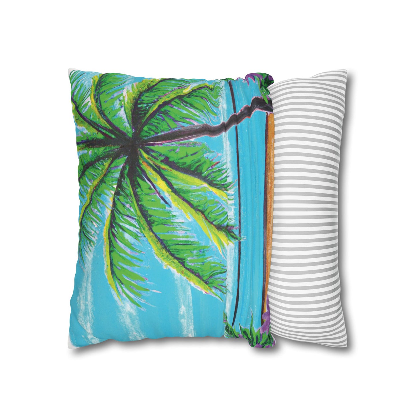 Faux Suede Square Pillowcase - Calm Beach