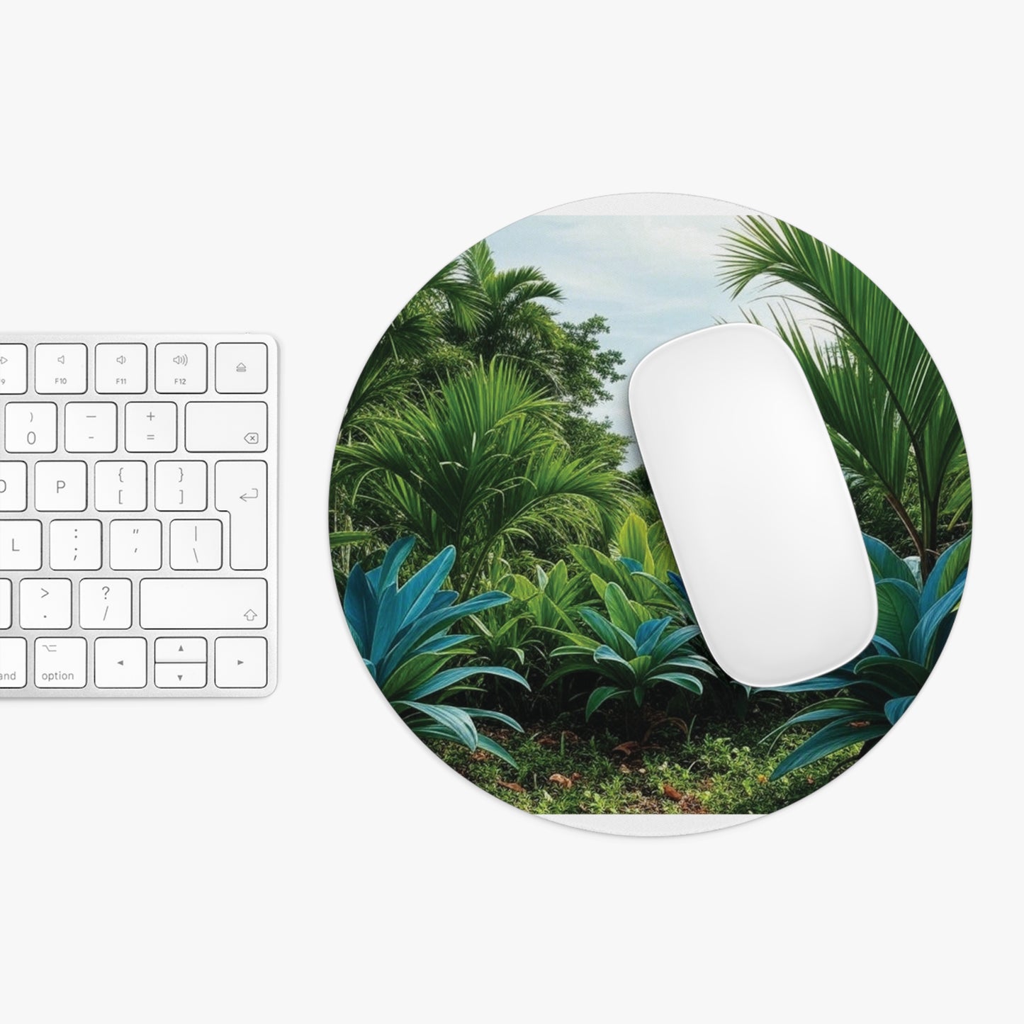 Rainforest Mouse Pad, 2 Shapes - Fun Vibes for Home Office & Gamer / Scenic Overlook