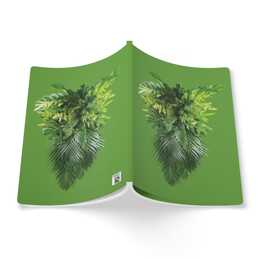 Softcover Journal - Palm Frond Cascade, Green