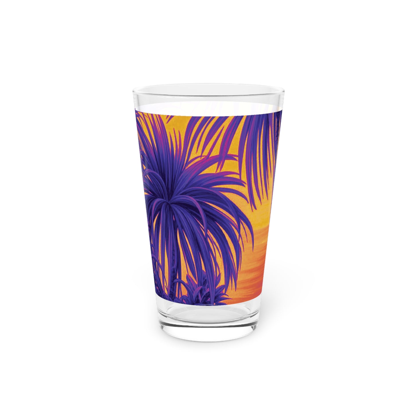 Pint Glass, 16oz - Tiny Palm Island Pop