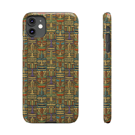 Slim Phone Cases - Colorful Tiki Party