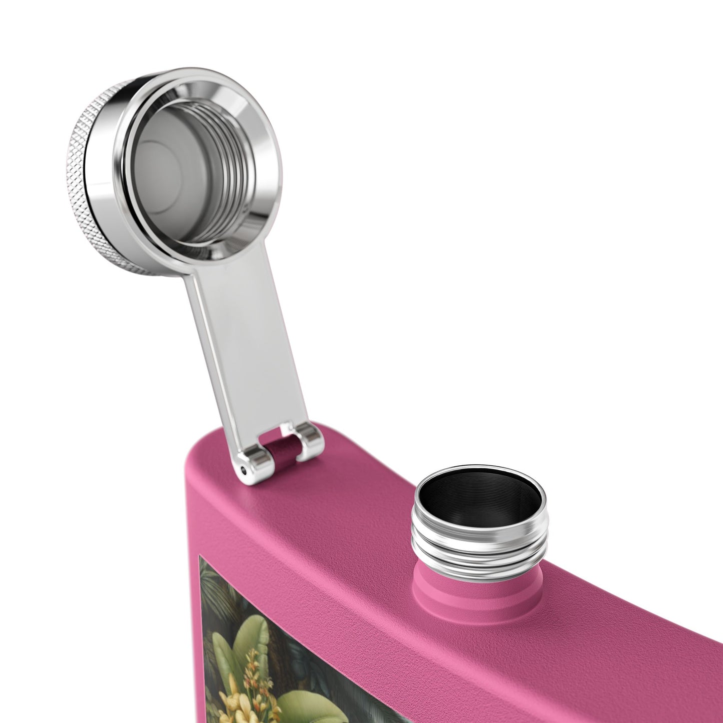 Tropical Stainless Steel 6 oz. Flask, Many Colors – Rainforest Rabbit Outing