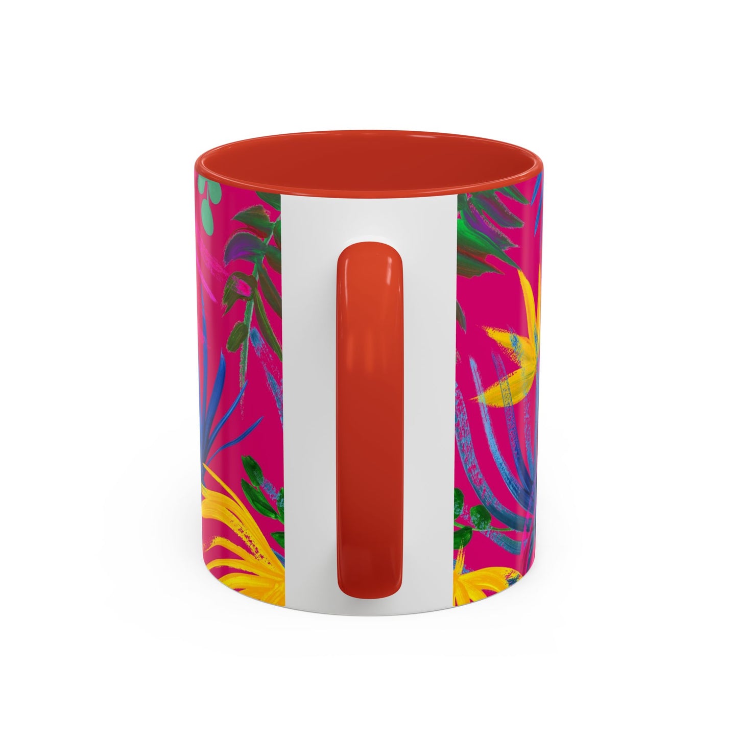 Accent Coffee Mug | Tropical-Inspired Drinkware / Exotic Flora