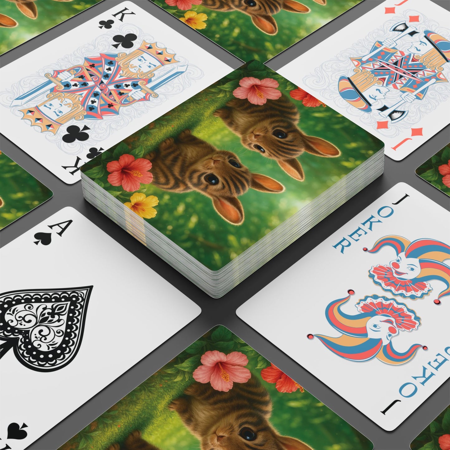 Poker Playing Cards - Baby Sumatran Rabbits