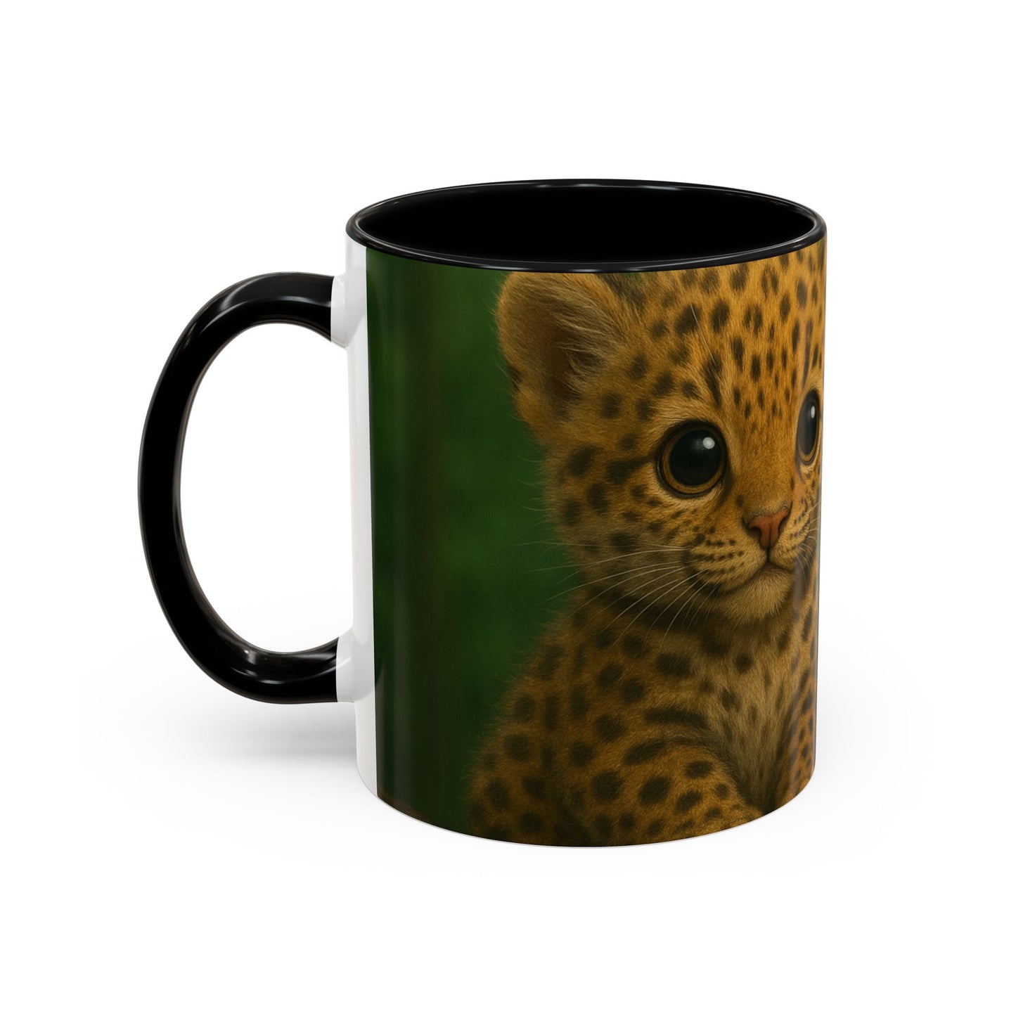 Accent Color Coffee Mug (11, 15oz), 8 Colors - Baby Jaguars