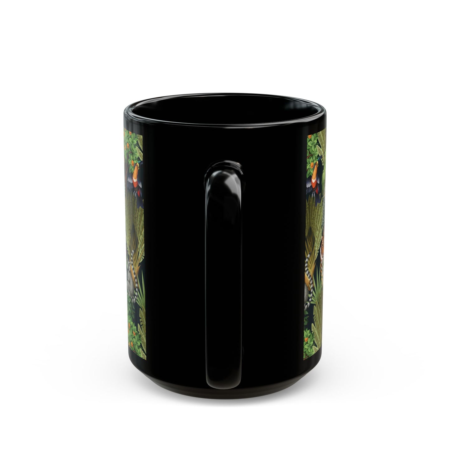 Black Mug (11oz, 15oz), Tiger Haven, Midnight