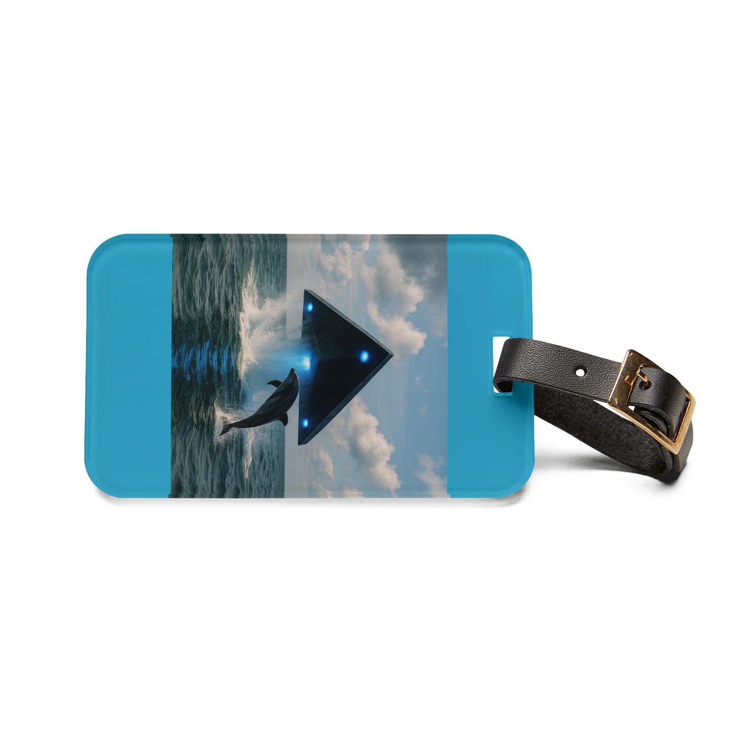 Luggage Tag - UFO and Dolphin
