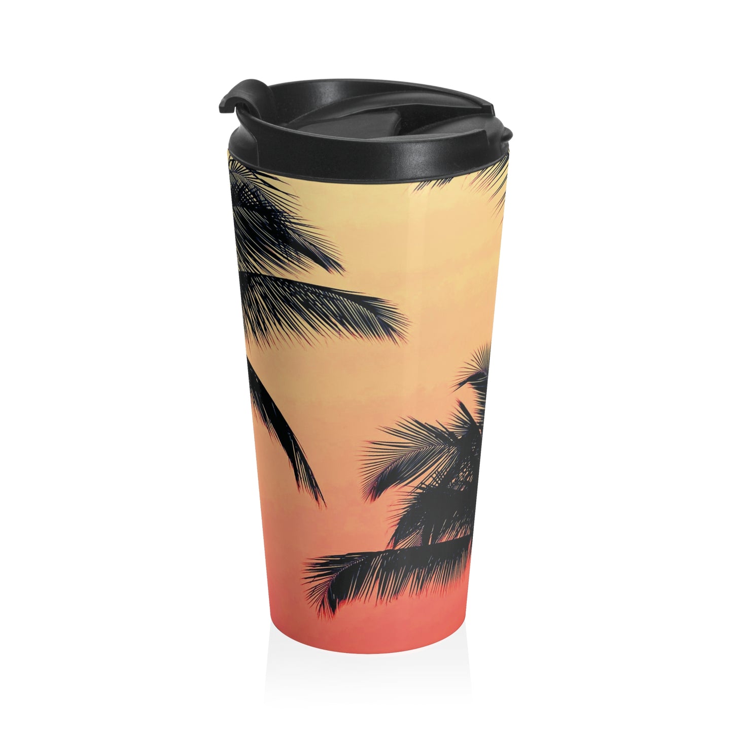 15 oz. Stainless Steel Travel Mug / Palm Glow Orange