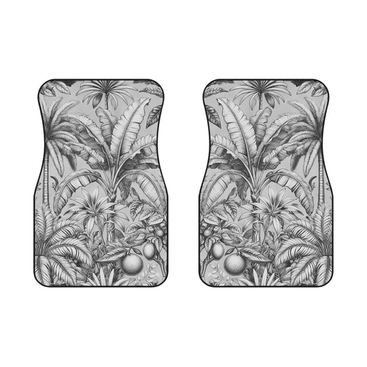 Tropical Fruit/Newspaper, Car Floor Mats - SET of 2