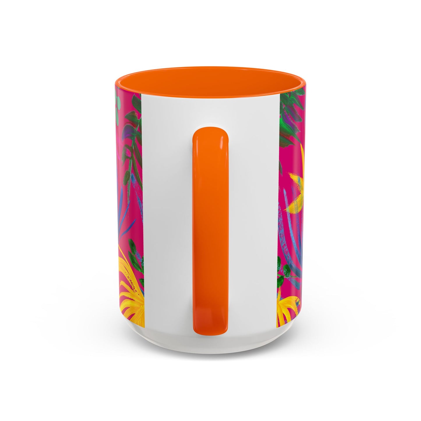 Accent Coffee Mug | Tropical-Inspired Drinkware / Exotic Flora