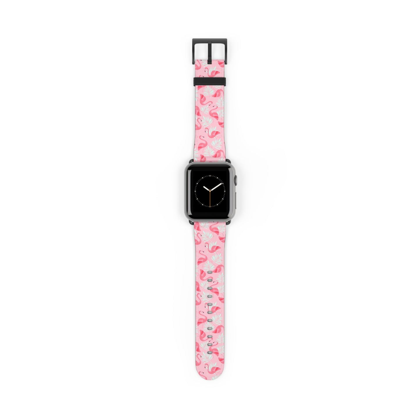 Watch Band - Flamingo With White Palms