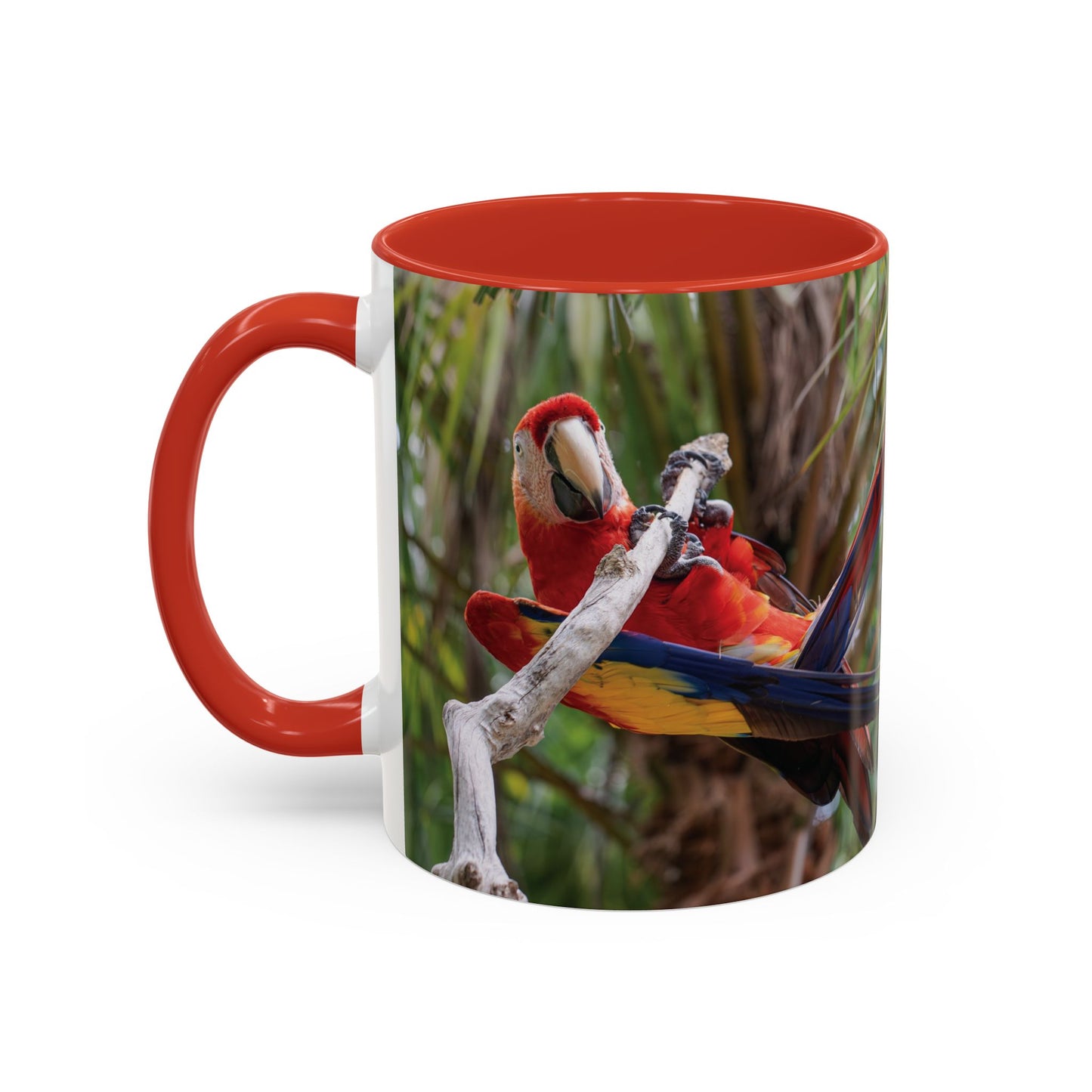 Parrot Accent Coffee Mug (11, 15oz), 8 Colors - Awkward Energy