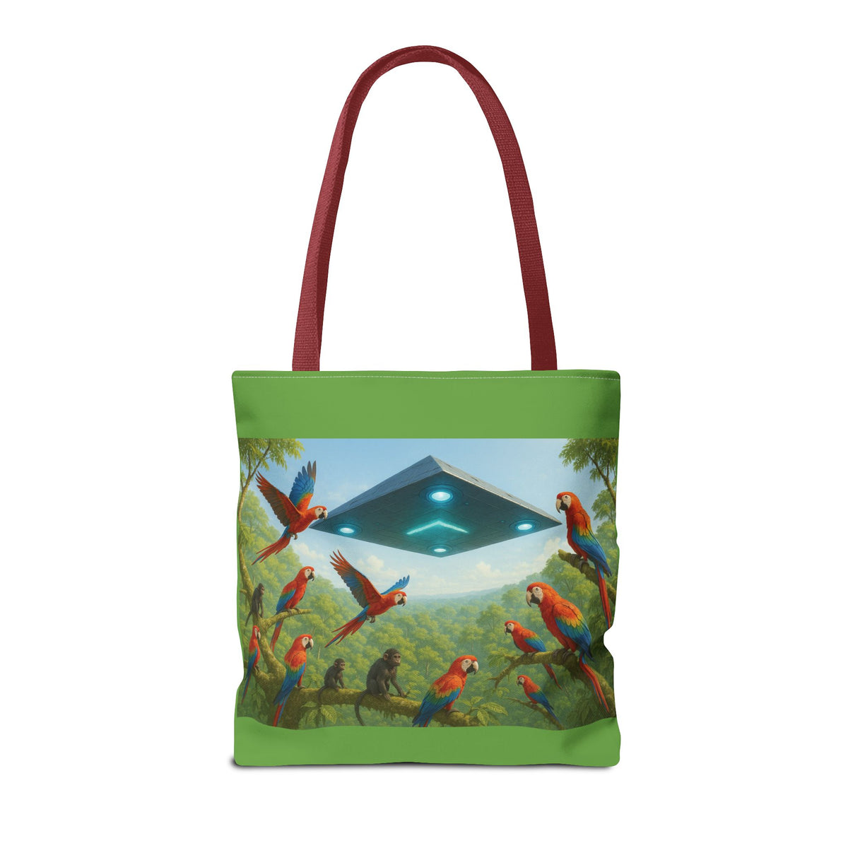 UFO and Macaws Tote Bag - 3 Sizes