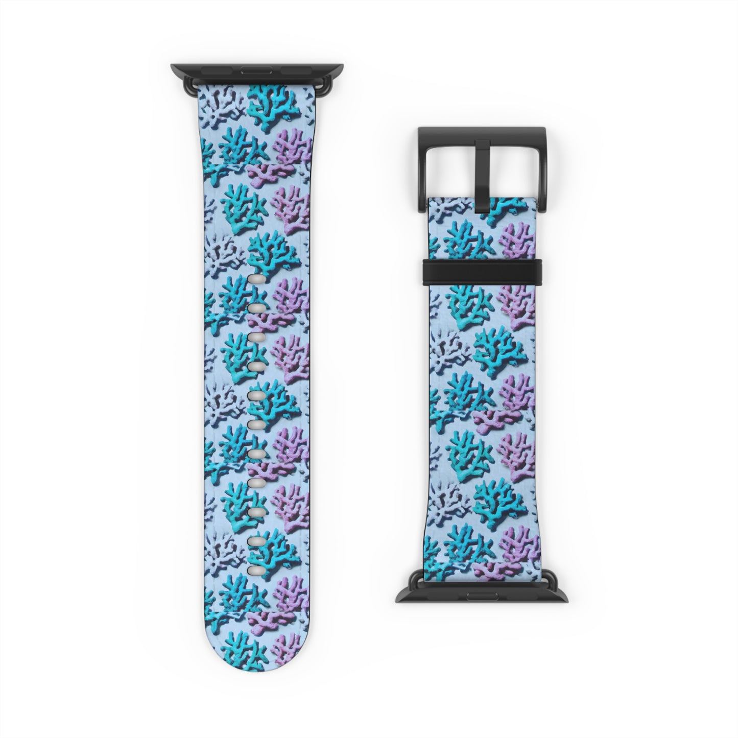 Apple Watch Band - Corals, Polar Blue