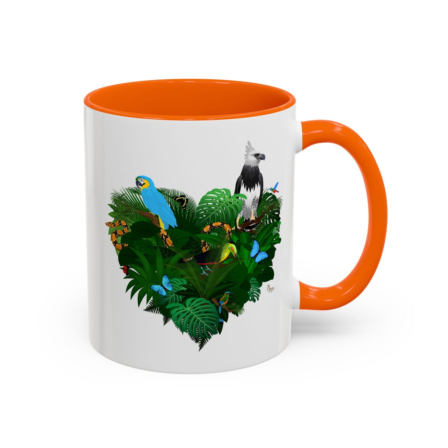 Accent Coffee Mug | Tropical-Inspired Drinkware / Rainforest Love