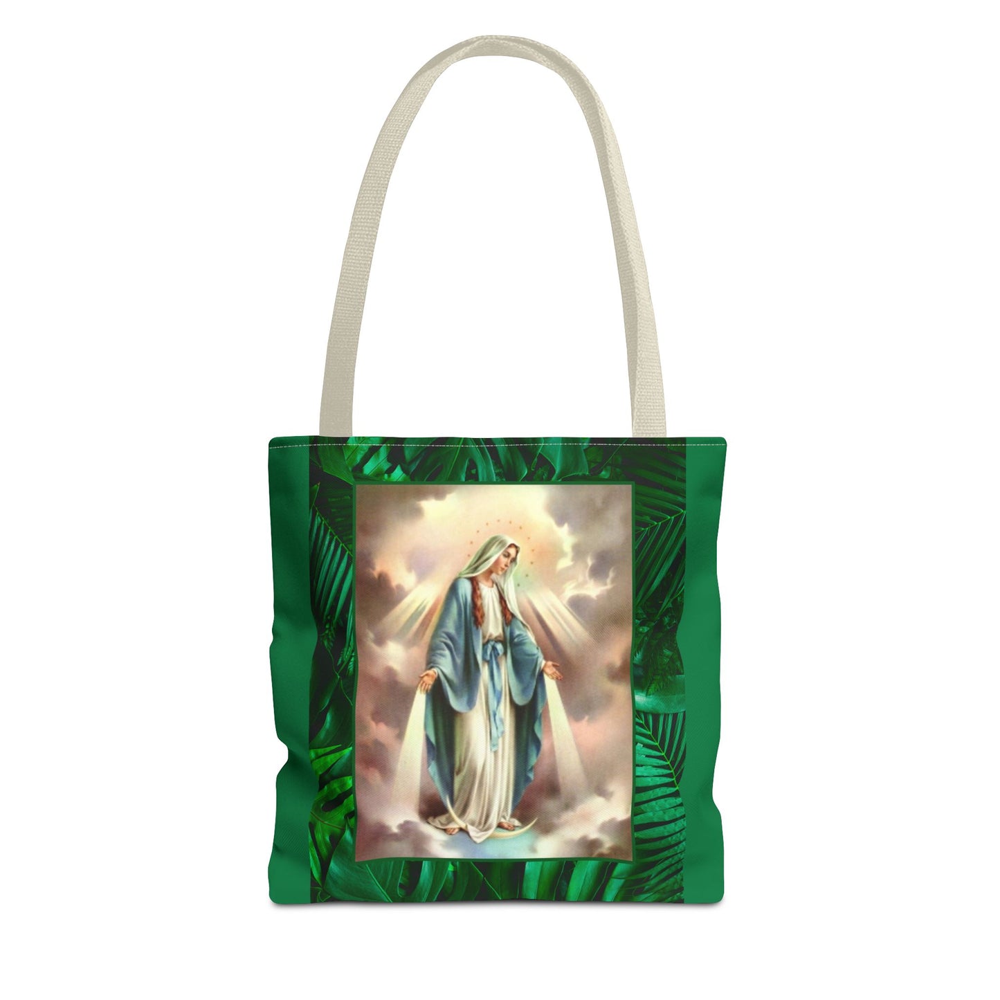 Religious Our Lady of Grace Tropical Tote Bag - 3 Sizes