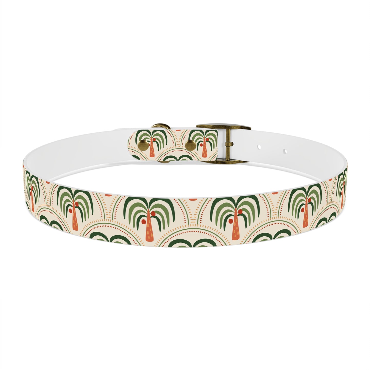 Dog Collar - Stylized Mosaic Palms