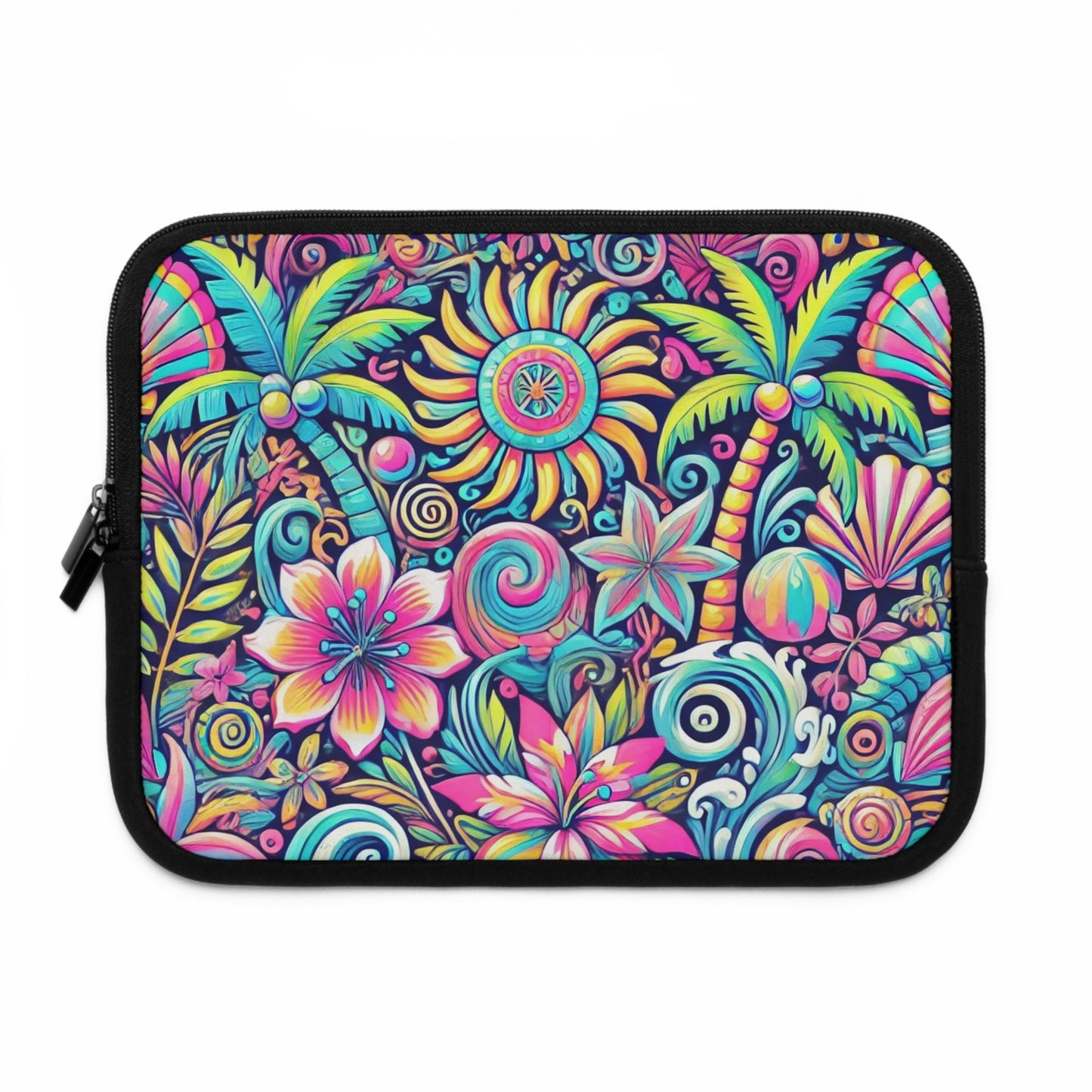 Tropical Laptop Sleeve, 5 Sizes - Perfect for Beach Lovers & Students / Happy Tropics