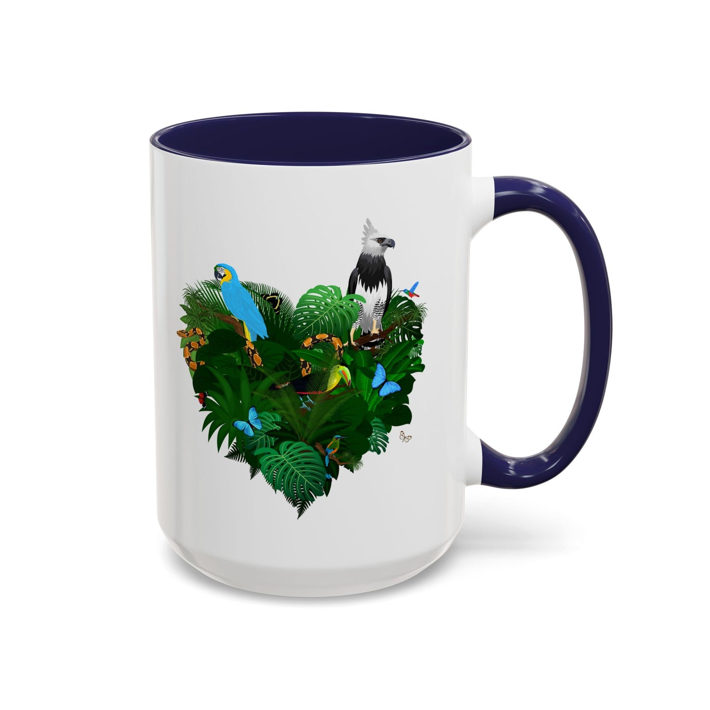 Accent Coffee Mug | Tropical-Inspired Drinkware / Rainforest Love