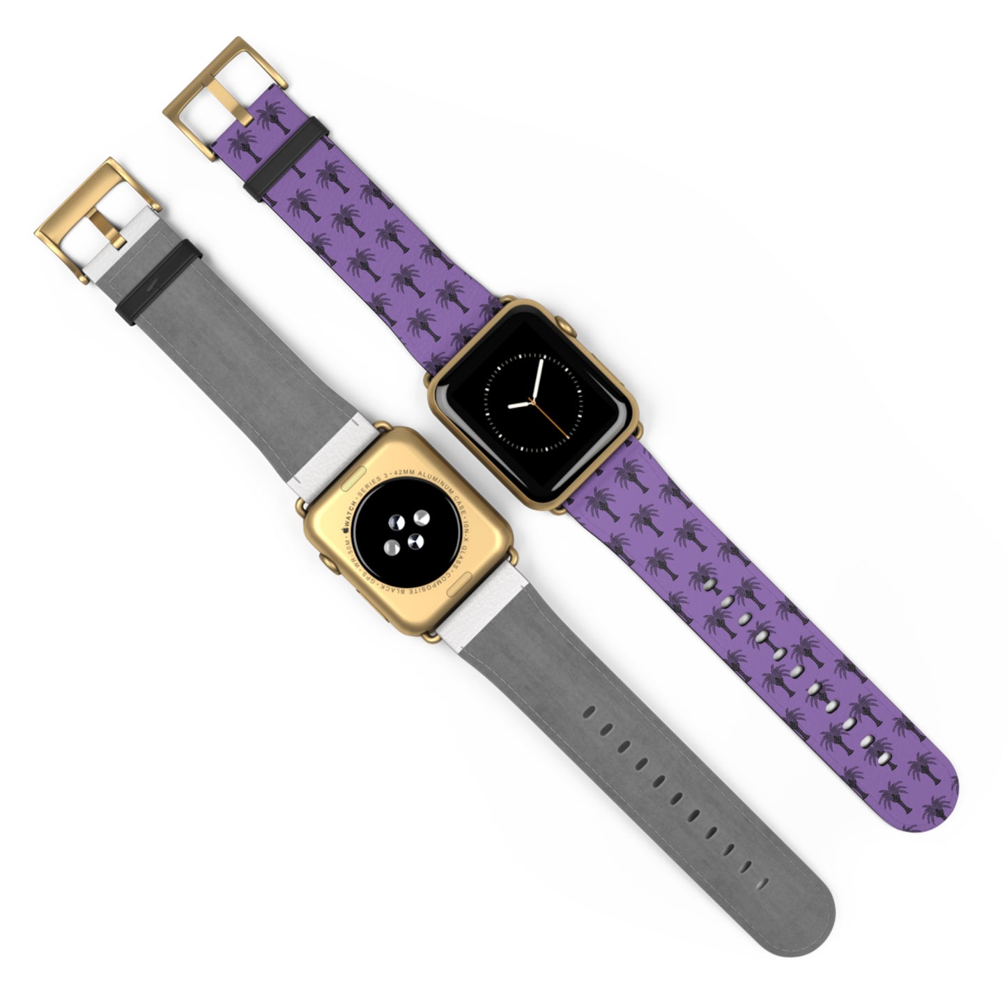 Apple Watch Band - Art Deco Palm, Repeat Purple