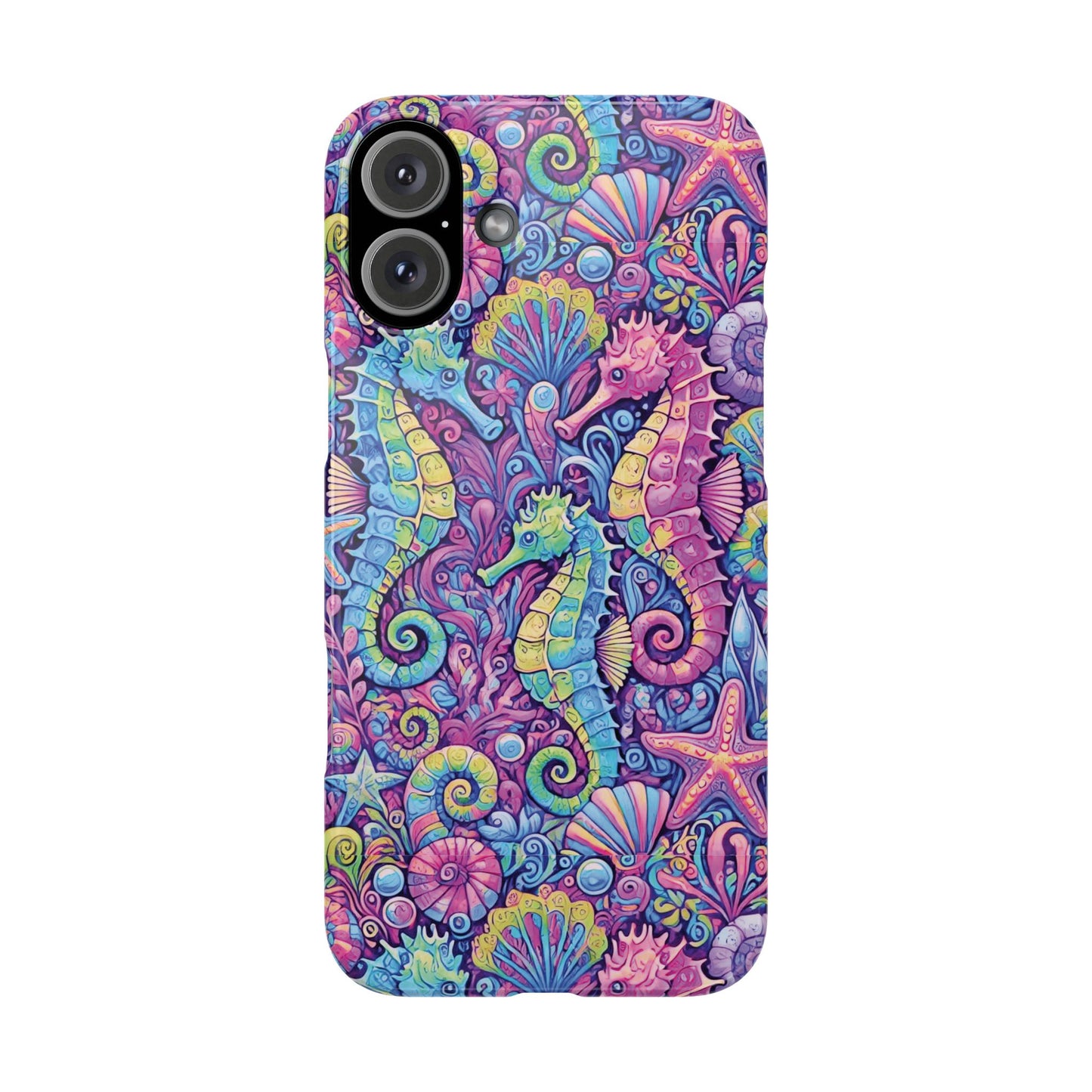 Slim Phone Cases - Seahorses, Fantasy POP
