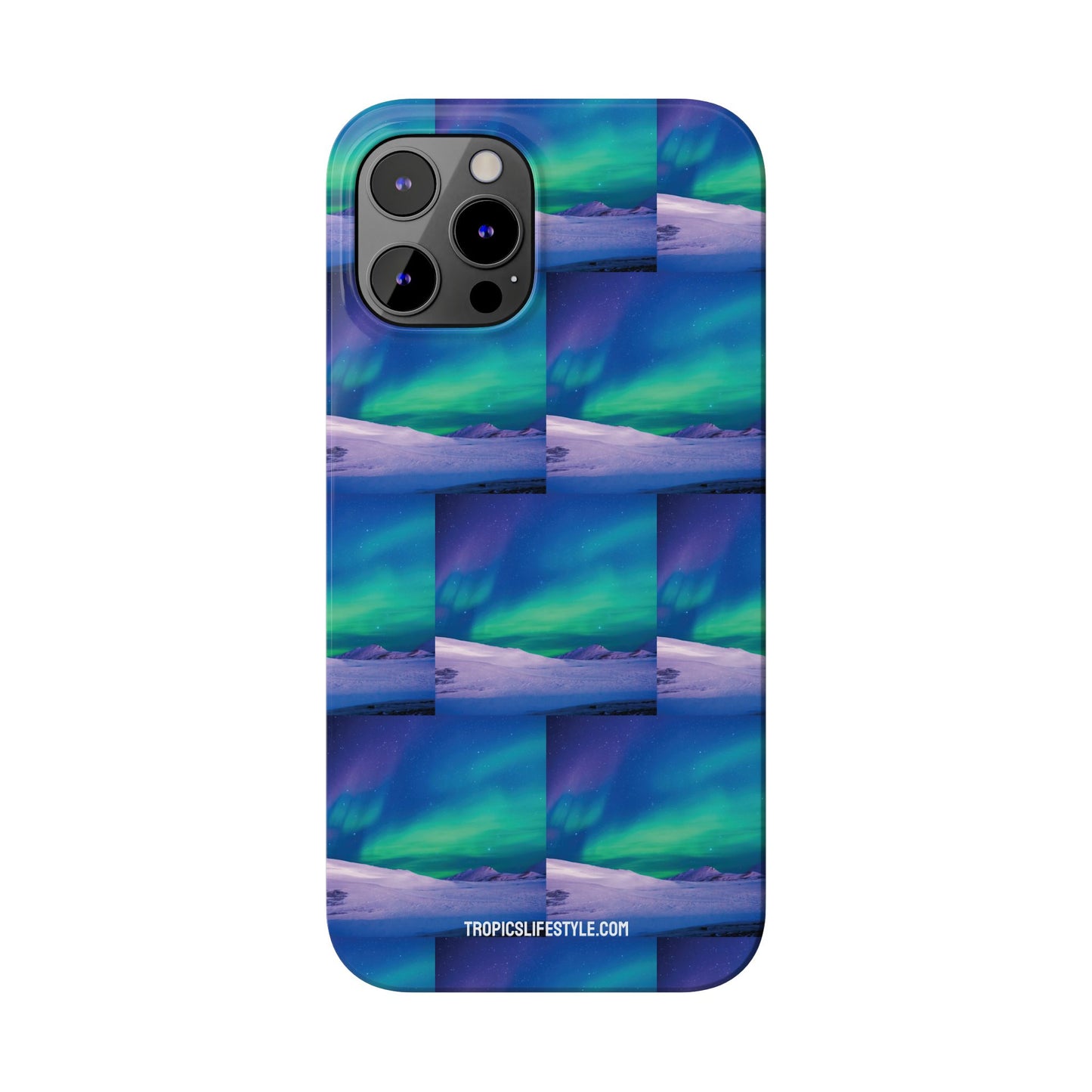 Slim Phone Cases - Cold Ocean Lights, Peacock