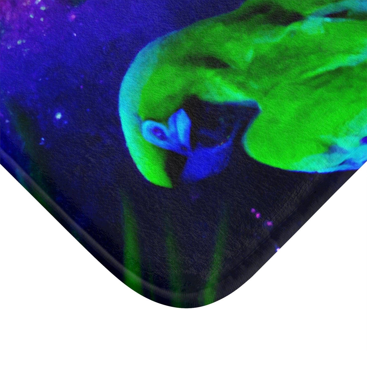 Galactic Parrot Bath Mat, 2 Sizes - Tropical Vibes for Home Decor