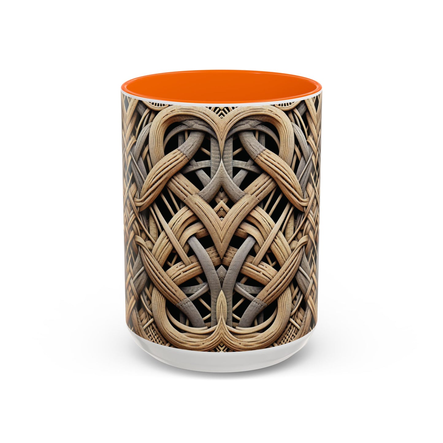 Accent Coffee Mug (11, 15oz), 8 Colors - Beach Wicker