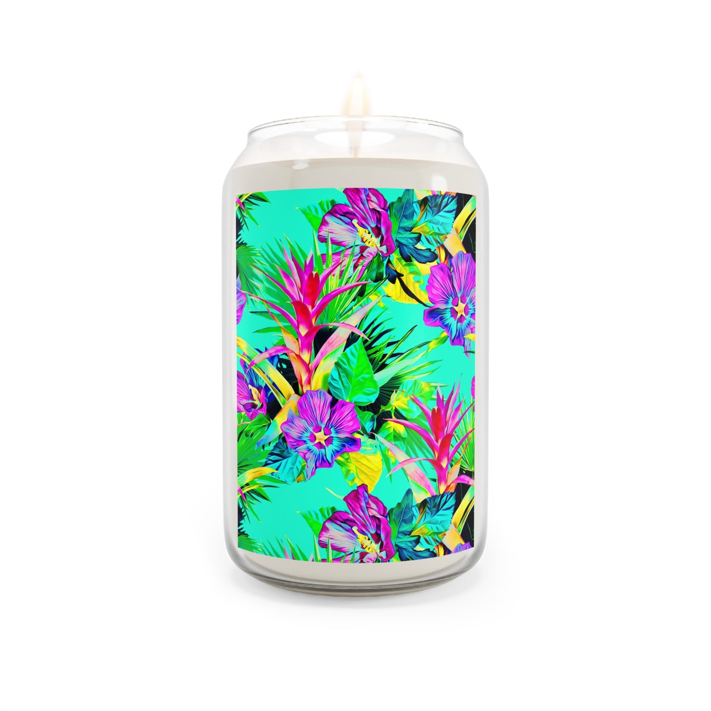 Scented Candle, 13.75oz - Plant-Palooza, turquosie