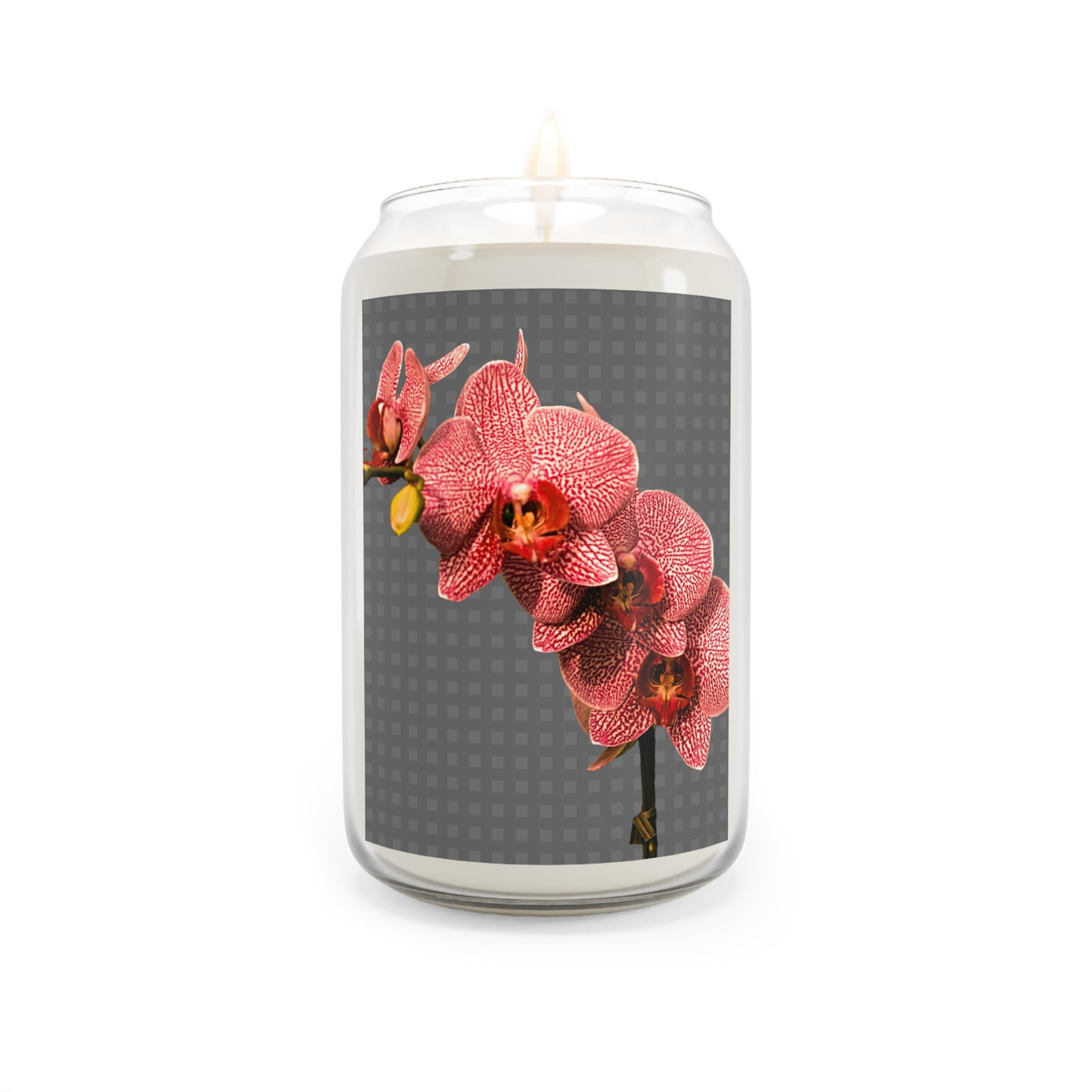 Scented Candle, 13.75oz - Red Orchid | Grey Wicker