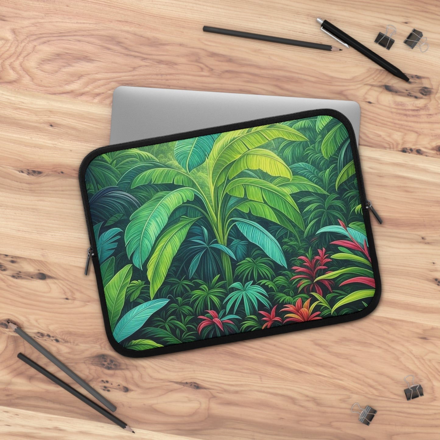 Tropical Laptop Sleeve, 5 Sizes - Perfect for Rainforest Lovers & Students / Rainforest Sleeping Spot