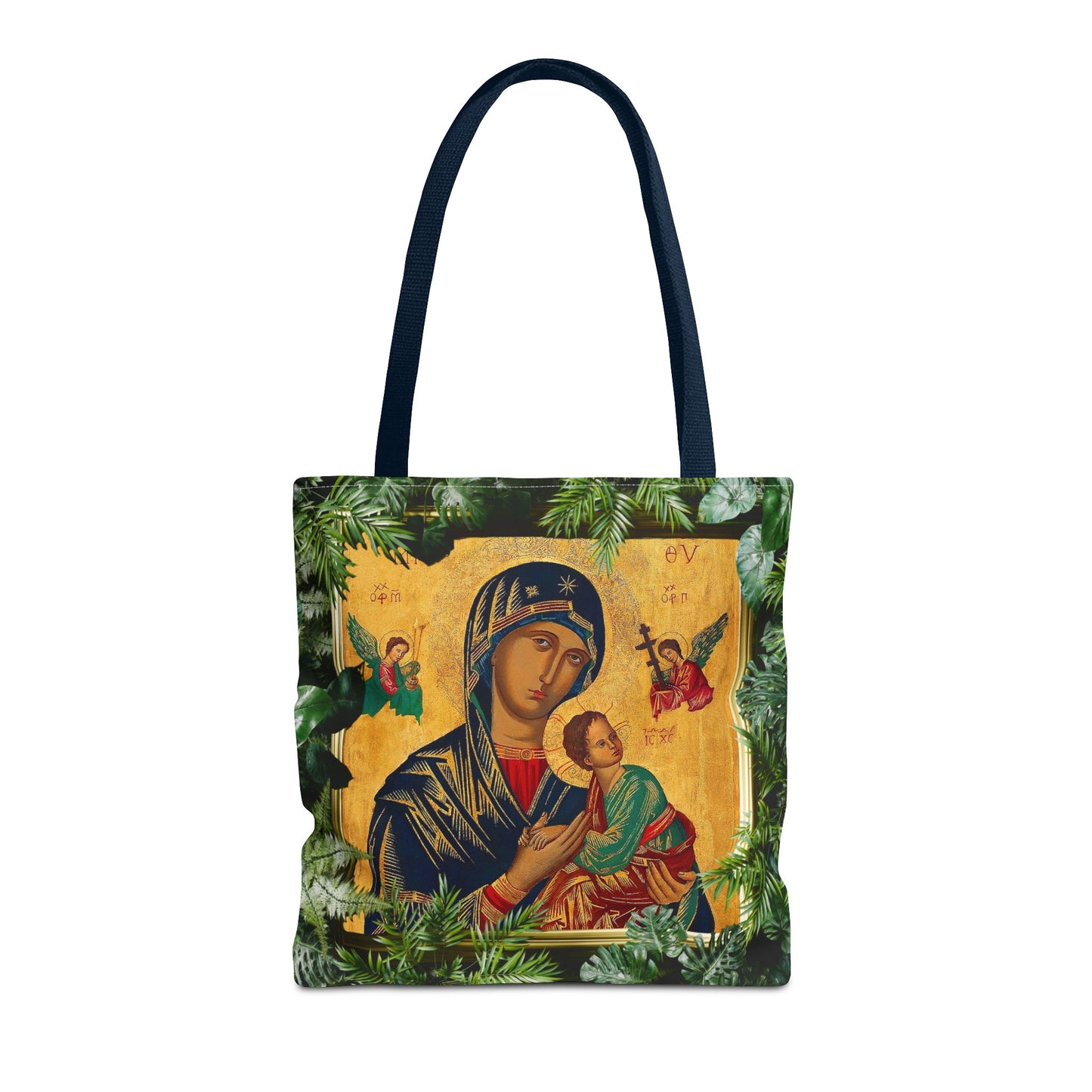 Religious Our Lady of Perpetual Help Tropical Tote Bag - 3 Sizes